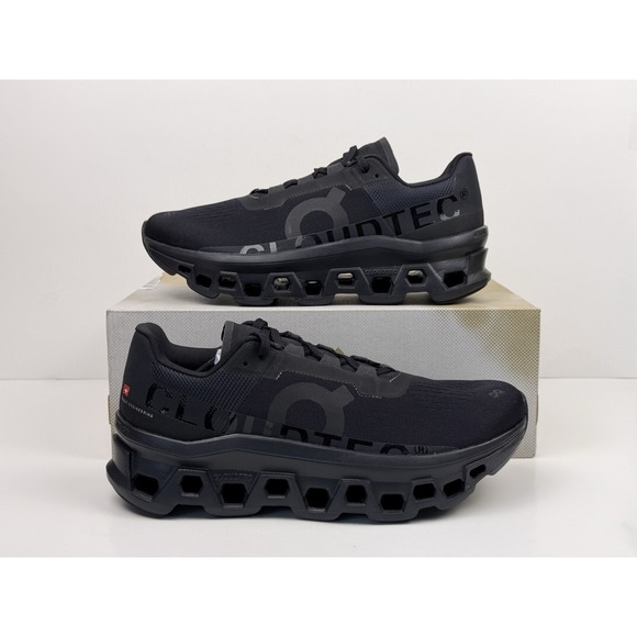 On Cloudmonster Running Shoes Men\'s Size 8.5 All Black 61.99025